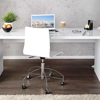 Íróasztal Barter 120cm fehér, magas fény kép
