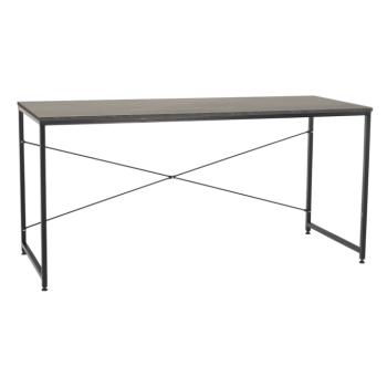 Íróasztal, beton/fekete, 150x60 cm, MELLORA kép