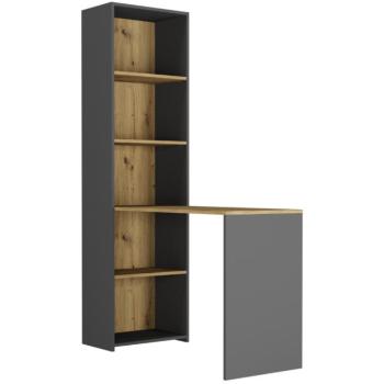 Íróasztal polccal MODERN B-50S - 120 x 50 x 180 cm - különböző színű változatokban artisan mix antracit kép