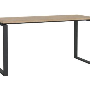 Íróasztal Tustin AA107, 75.6x150x60cm, Szürke, Hickory tölgy kép