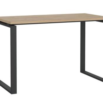 Íróasztal Tustin AA111, 75.6x120x60cm, Szürke, Hickory tölgy kép