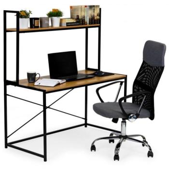 Irodai íróasztal polccal kép