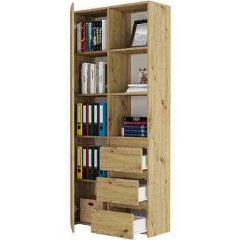 Irodai polc fiókokkal MODERN B-80-S3 - különböző színváltozatokban artisan kép