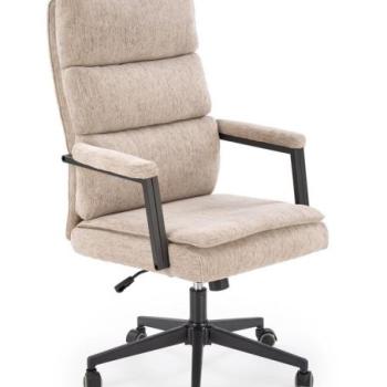 Irodai szék, állítható, szövet - fém - műanyag, bézs - fekete - DESSIN kép