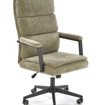 Irodai szék, állítható, szövet - fém - műanyag, olivazöld - fekete - DESSIN kép