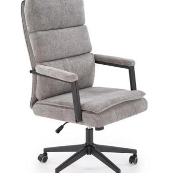 Irodai szék, állítható, szövet - fém - műanyag, szürke - fekete - DESSIN kép