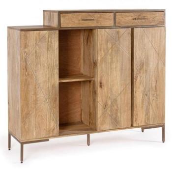 JAIDEV Barna Mangófa Tárolószekrény kép