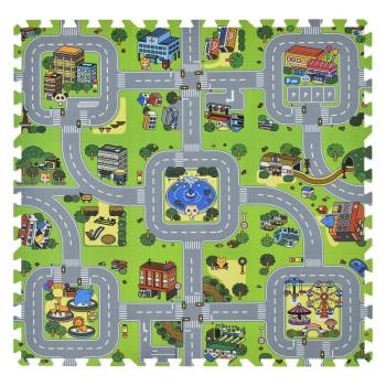 Jascha gyermek puzzle szőnyeg, 9 részes, utcák kép