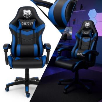 Játékszék RACE ergonomikus kialakítással - kék színben kép