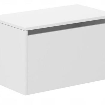 Játéktároló láda 40 x 40 x 69 cm - fehér kép