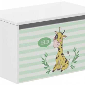 Játéktároló láda 40 x 40 x 69 cm - Zsiráf kép