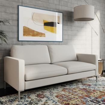 Kanapé Tulsa 421, Beige, 83x188x84cm, Lábak: Fém kép