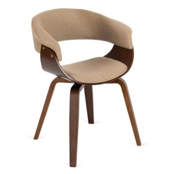 Kárpitozott karosszék GARY2 - különböző színkombinációkban dió - bézs kép