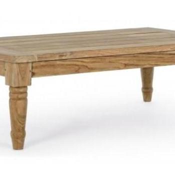 KARUBA barna teakfa kerti dohányzóasztal 115cm kép