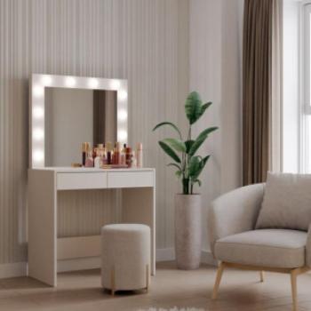 Kashar Marina 2S fésülködő asztal, 81x80x50 cm, kasmír kép