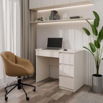 Kashar Mijas íróasztal jobb oldali tárolókkal, 98x76x51 cm, kasmír kép