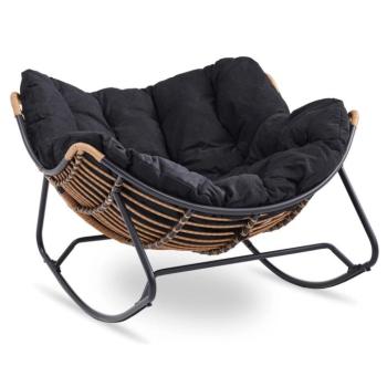 Kényelmes hintaszék ELTON čierna kép