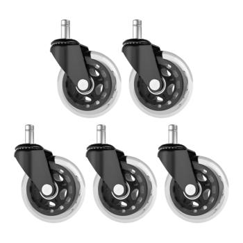 Kerék, 5 db-os szett, fekete/átlátszó, KOLIESKO TYP 3 kép