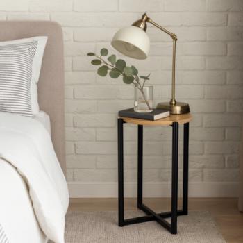 Kerek dohányzóasztal loft stílusban 29 x 42 cm kép