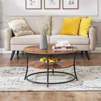 Kerek dohányzóasztal LOFT kép