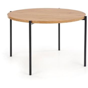 Kerek étkezőasztal, tölgy fekete - EN ROND kép