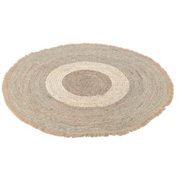 Kerek szőnyeg, természetes, tengeri fű, 120 cm, FERNO kép