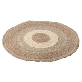 Kerek szőnyeg, természetes, tengeri fű, 80 cm, FERNO kép