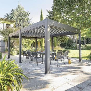 Kerti alumínium pavilon MEGAN 6x3 m (grafit) kép