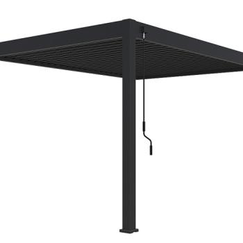 Kerti alumínium pergola falra 4x3 m (antracit) kép