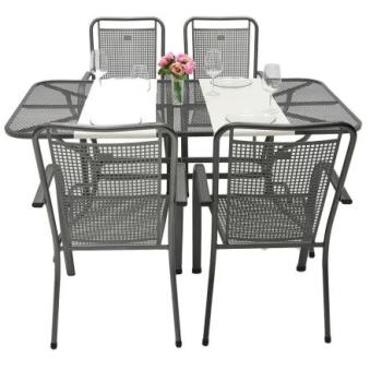 Kerti fém szerelvény SAVANA I 1 + 4 Stůl obdelníkový 190x105 cm (CT0310) kép