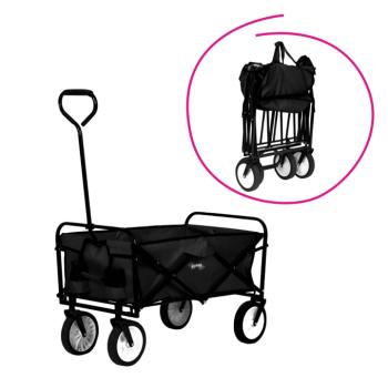 Kerti kocsi, összecsukható, fekete, MABIN kép