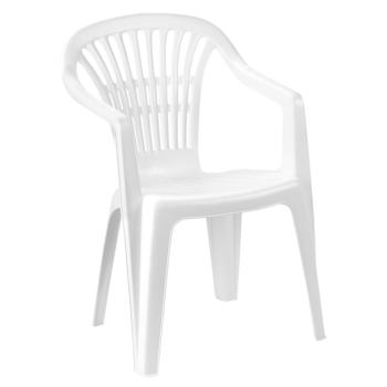 Kerti rakásolható fotel, fehér, SCILIA kép