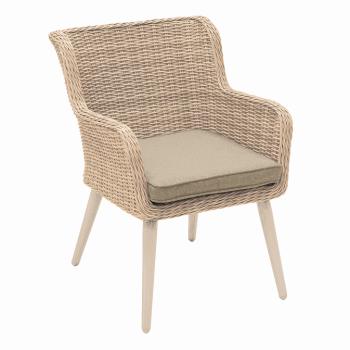 Kerti rattan étkezőszék MALIBU (cappuccino) kép