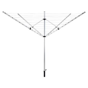 Kerti ruhaszárító, ezüst/fekete, 50 m, ROTARY NEW TYP 1 kép