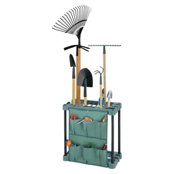 Kerti szerszámtartó állvány, zöld/szürke, LAMAL kép