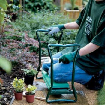 Kerti térdelő, ülőpad kép