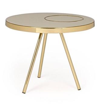 KESAR II arany acél dohányzóasztal 51cm kép