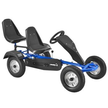 Kétszemélyes gokart autó, kék kép