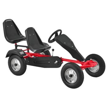 Kétszemélyes gokart autó, piros kép