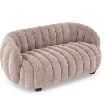 Kétszemélyes kanapé, 140 cm, sötétbézs - FRAISIER kép