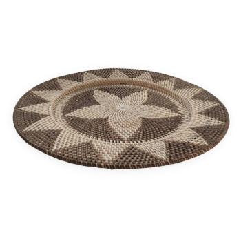 KETUT fehér rattan fali dekoráció kép