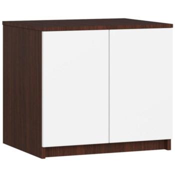 Kiegészítő felsőszekrény S60 gardróbszekrényhez - Akord Furniture - wenge / fehér kép