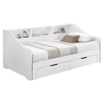 Kihúzható ágy, fehér, MONETA kép