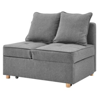 Kihúzható kanapé, szürke, OSVALDO kép