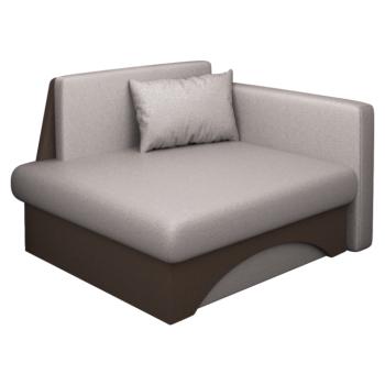 Kinyitható fotel, bézses szürke Taupe/barna, KUBOŠ NEW UNI kép