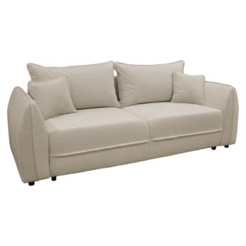 Kinyitható heverő, krémszínű, VEBI BIG SOFA kép