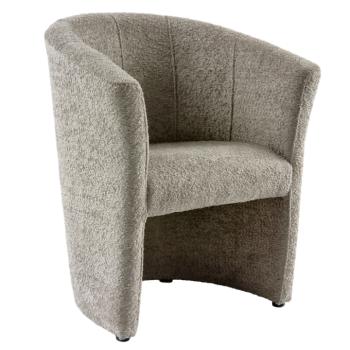 Klub fotel, szürkésbézs Taupe Coral anyag, CUBA kép