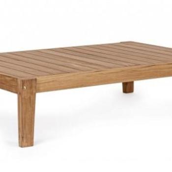 KOBO barna teakfa kerti dohányzóasztal 120cm kép