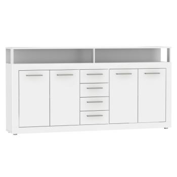 Kombinált komód, fehér, LUNYSA 2 NEW kép