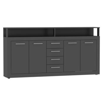 Kombinált komód, grafit, LUNYSA 2 NEW kép